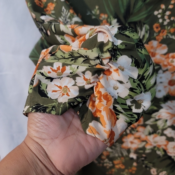 Dress Barn Floral Tunic 3/4 Sleeves Top - XL - Picture 4 of 8